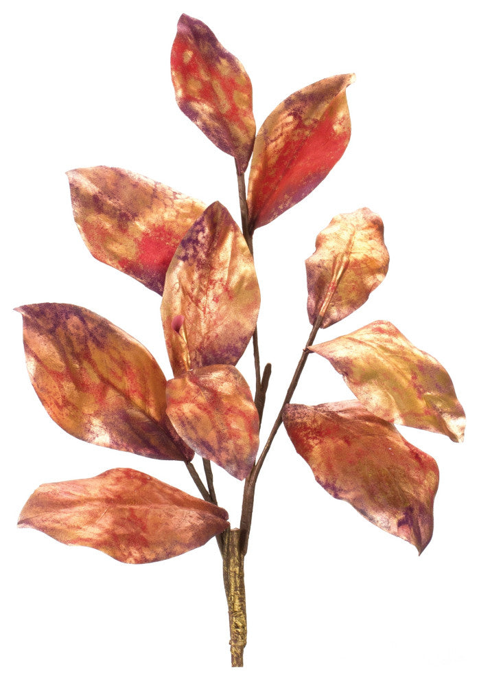 Metallic Harvest Leaf Spray, Set of 2