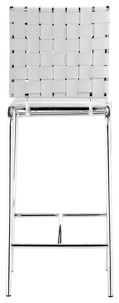 Criss Cross Counter Chair, White, Set of 2