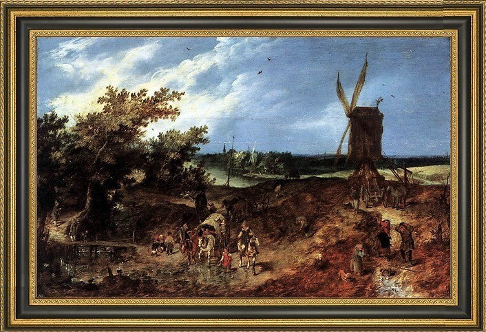 Adriaen Pietersz Van de Venne Summer Framed Premium Canvas Print, 18"x27"