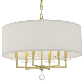 Paxton 6-Light Chandelier, Antique Gold