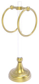Pacific Grove 2 Ring Vanity Towel Ring with Dotted Accents, Satin Brass