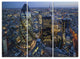 "London Skyline at Sunset" Canvas Print, 3 Panels, 36"x28"