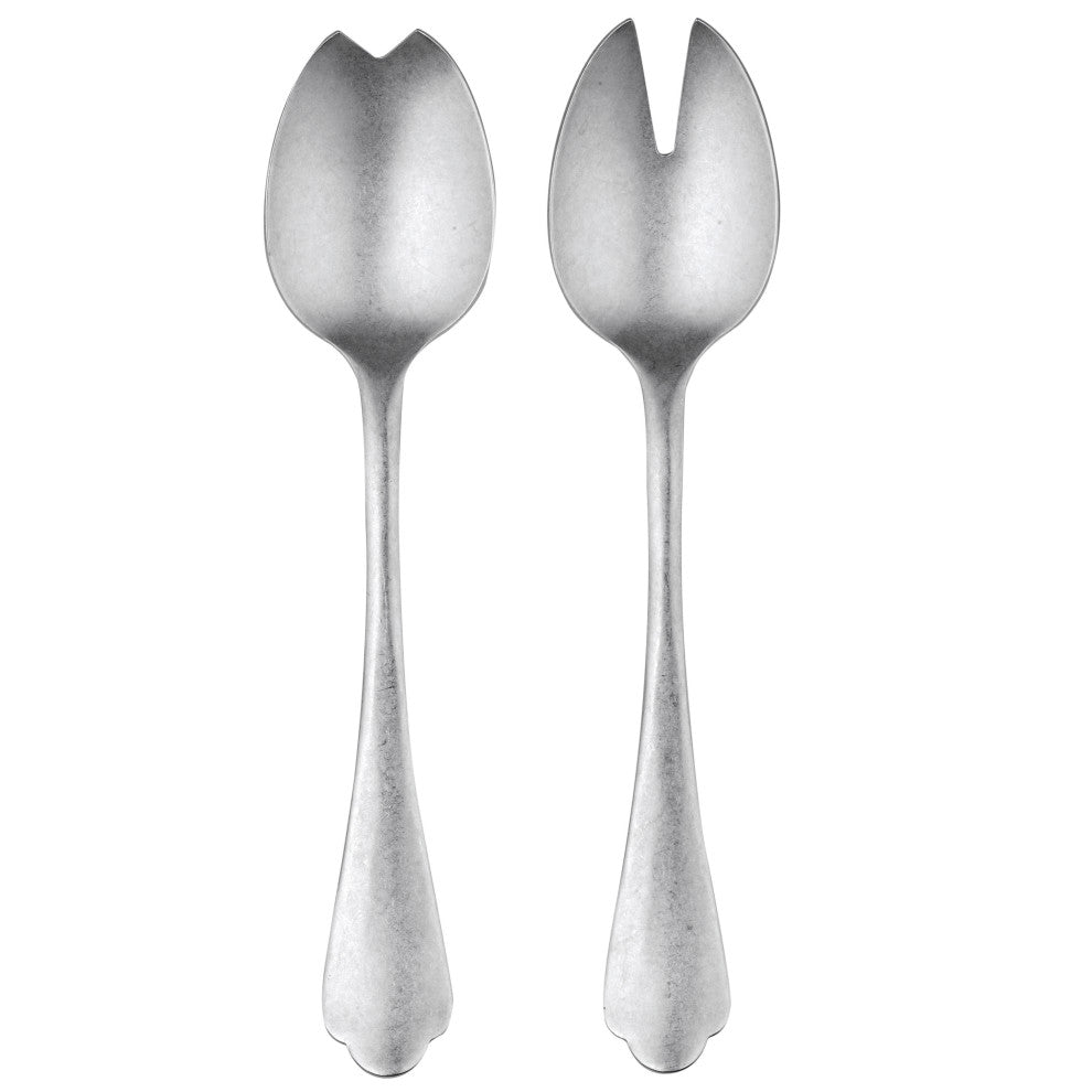 Dolce Vita Salad Serving Set, Pewter, 2 Pcs.