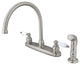 Kingston Brass Centerset Kitchen Faucet, Brushed Nickel