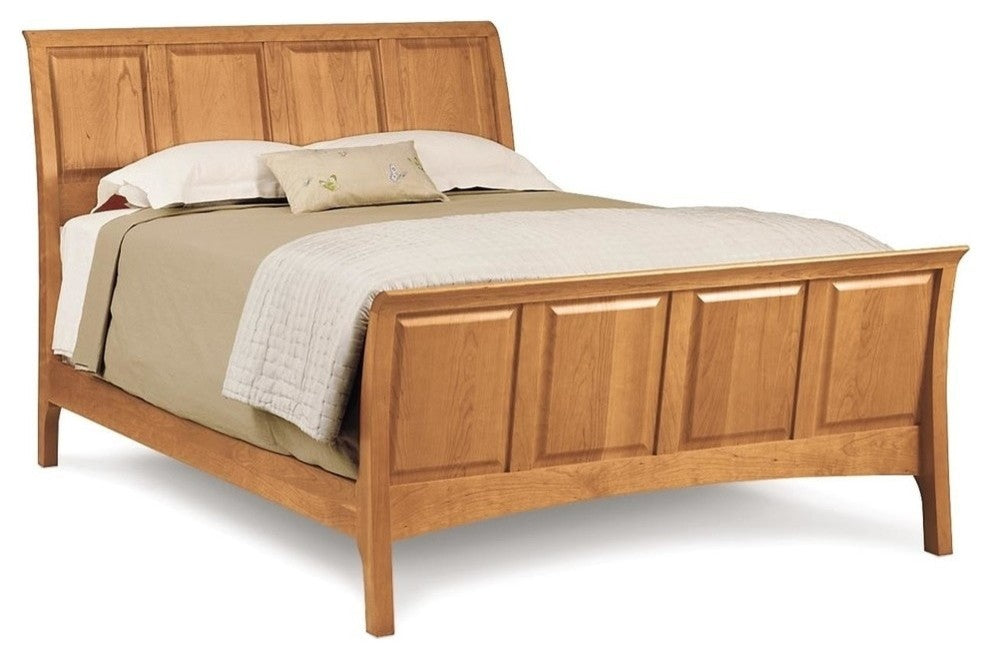 Copeland Sarah 51In Sleigh Bed With High Footboard, Cognac Cherry, Cal King