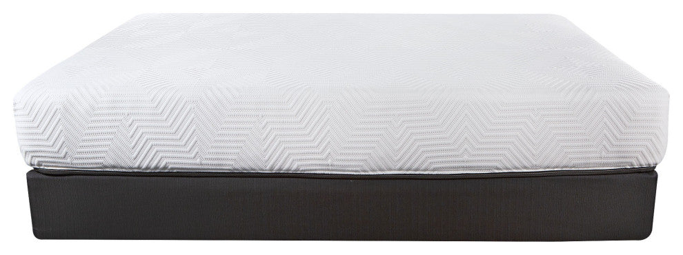 10.5" Hybrid Lux Memory Foam And Wrapped Coil Mattress Full