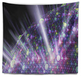 Purple Solar Bubbles Planet Abstract Wall Tapestry, 39"x32"