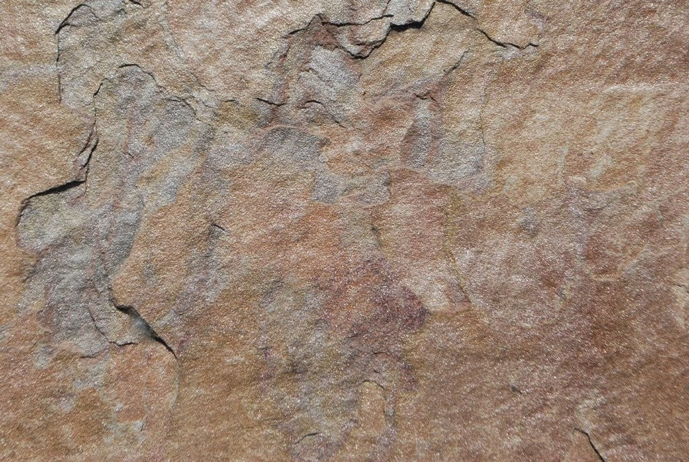 Pink Leather Sandstone, Natural Cleft Face/Back Finish, 16"x16", Set of 384