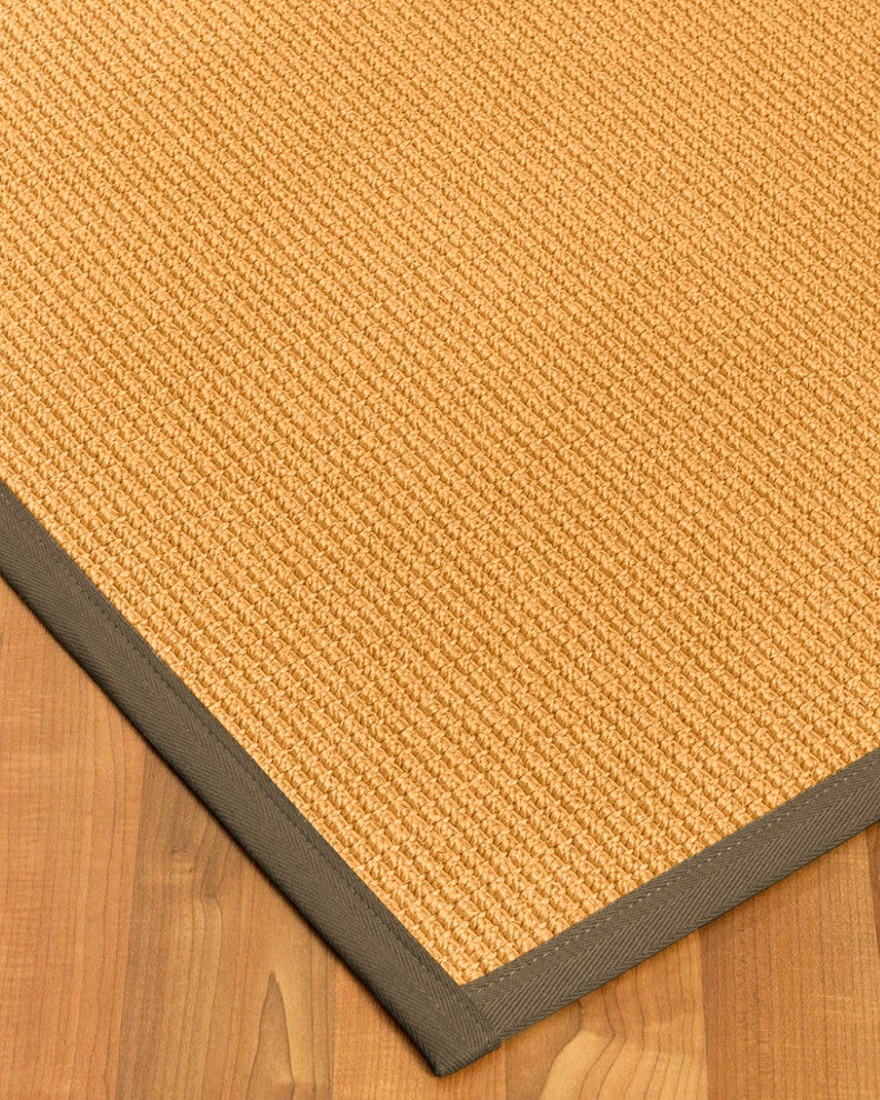 Natural Area Rugs Davlin Custom Sisal Rug, 8' x 10', Fossil Border
