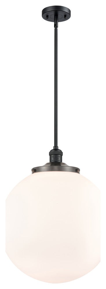 Beacon Pendant, Matte Black, Matte White