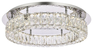 Modern Chrome 1-Light Flush Mount