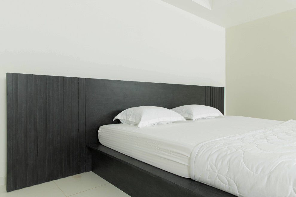 Modrest Manchester- Platform Dark Gray Bed With Drawers, Queen