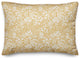 Yellow Dainty Floral 20x14 Spun Poly Pillow