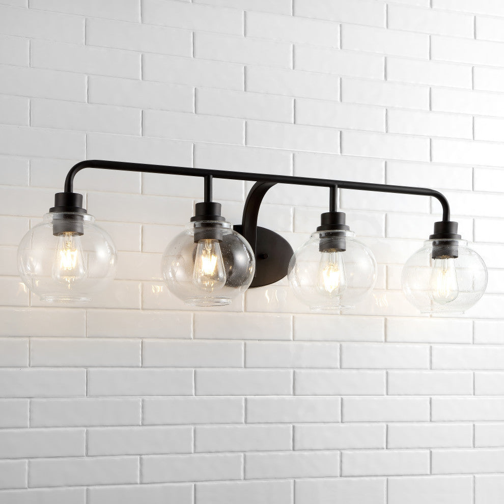Sandrine Iron LED Vanity Light, Oil Rubbed Bronze, 4 Bulb
