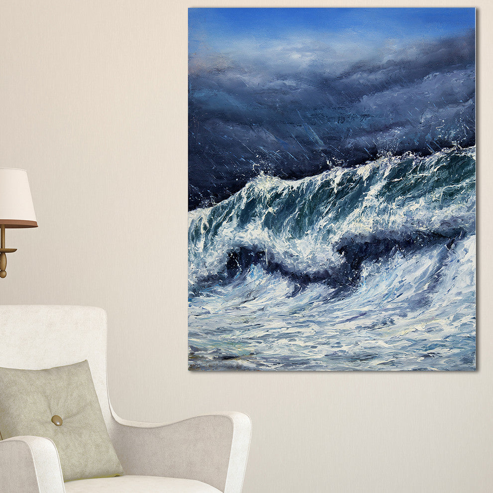 "Storm in Ocean" Canvas Print