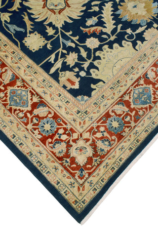 Vegetable-Dyed Pak-Persian Duncan Navy/Rust Rug, 8'10x11'9