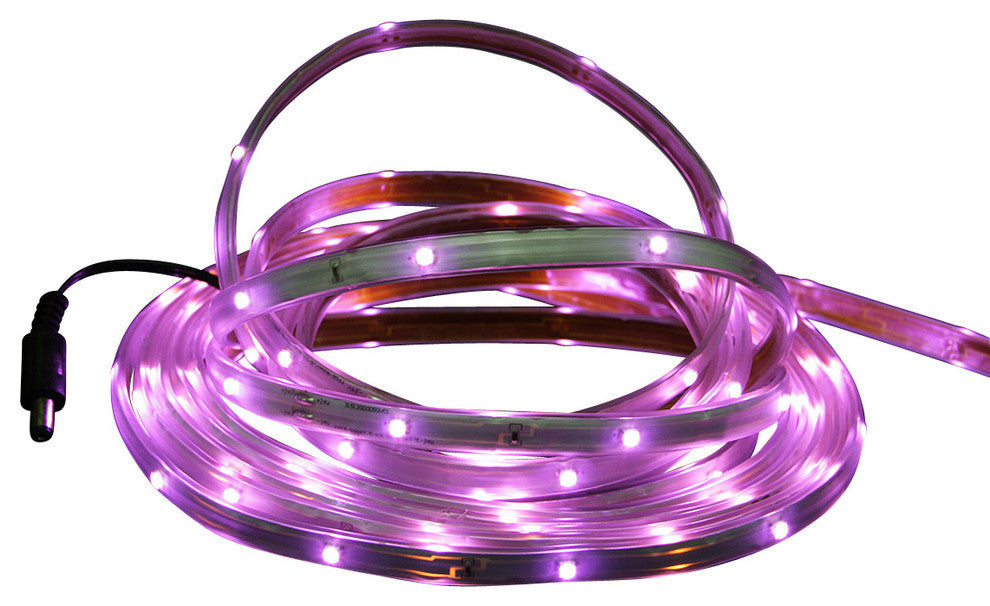 18' LED Indoor/Outdoor Christmas Linear Tape Lighting, Pink and White