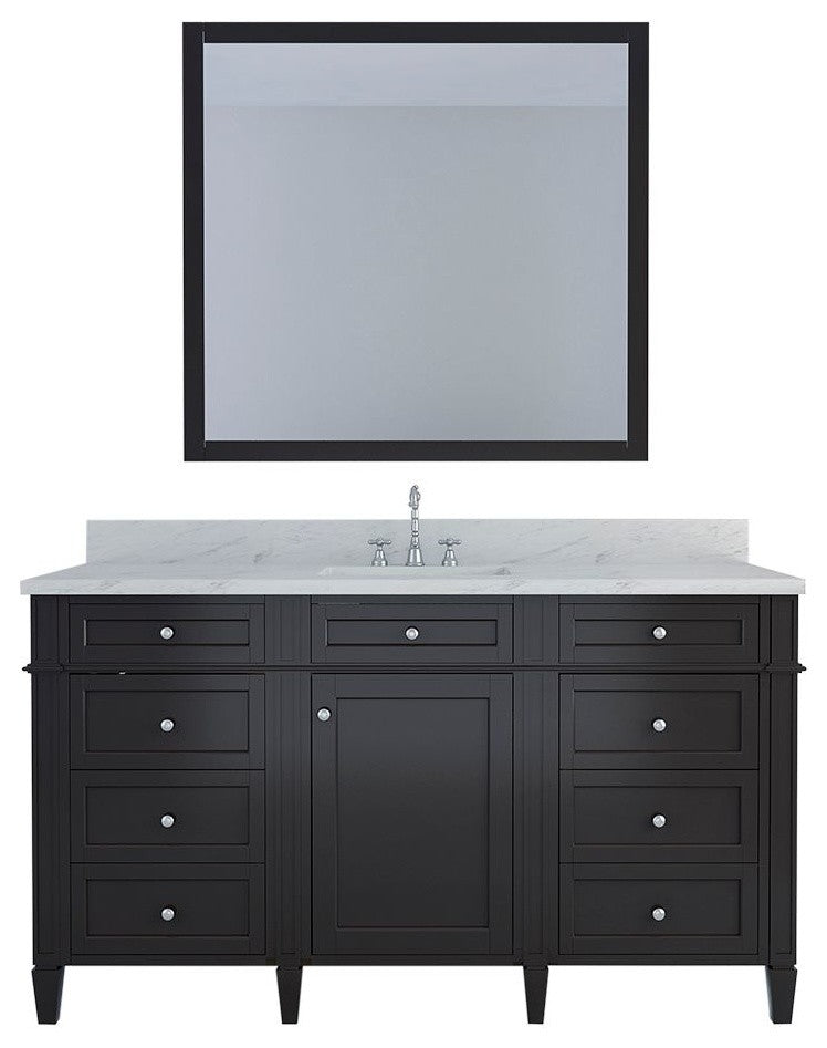 Allentown 60" Single Bathroom Vanity, Espresso