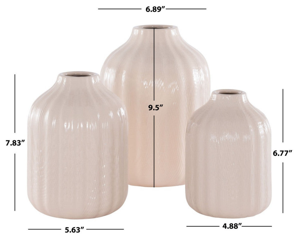 Safavieh Joss Ceramic Vase, Ivory
