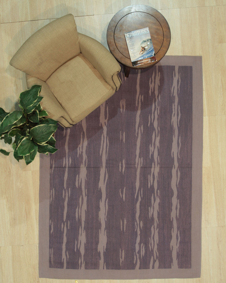 Purple Contemporary Modern Modern Flat Weave Area Rug