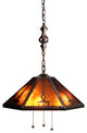 Meyda lighting 78076 18"W Grenway Amber Mica Pendant