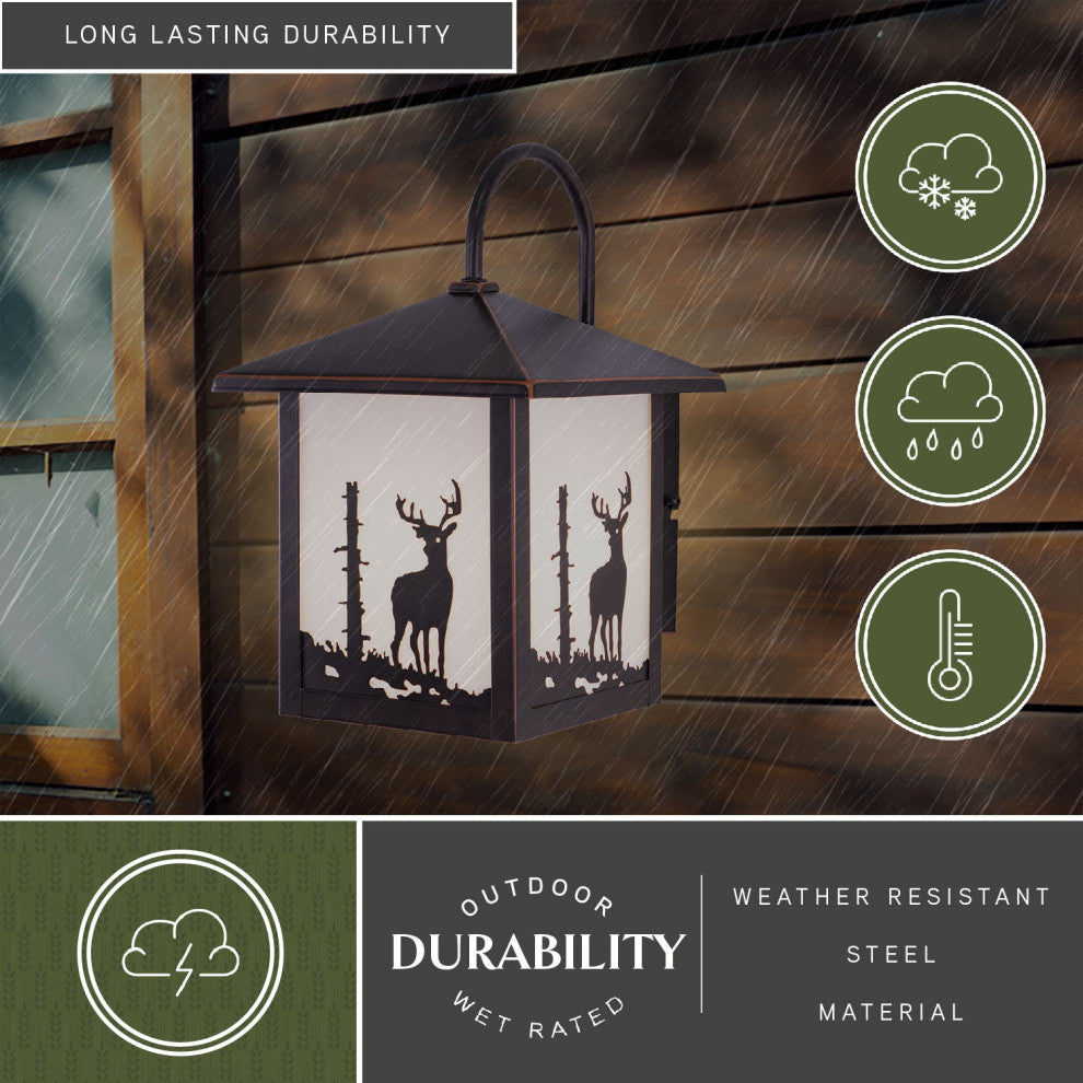 Vaxcel Lighting OW33583 Bryce 1 Light Outdoor Wall Sconce - 8 - Burnished