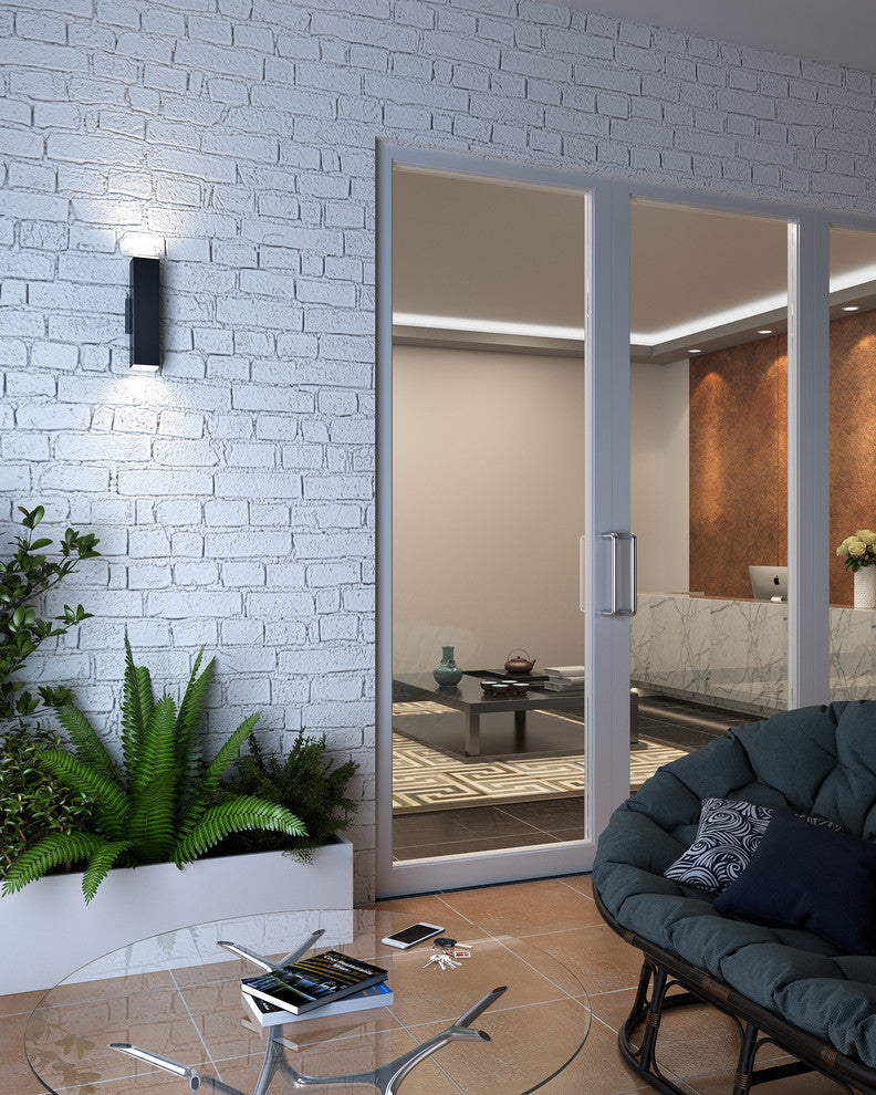 4" LED Square Cylinder, White