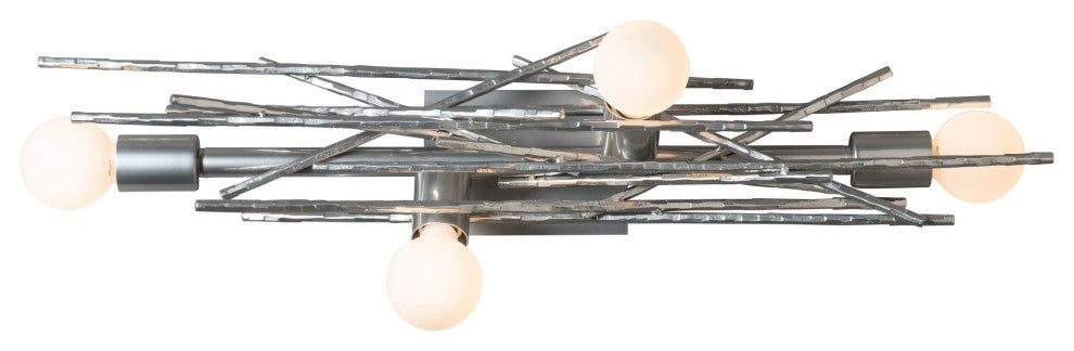 Brindille 4-Light Sconce/Semi-Flush, Sterling