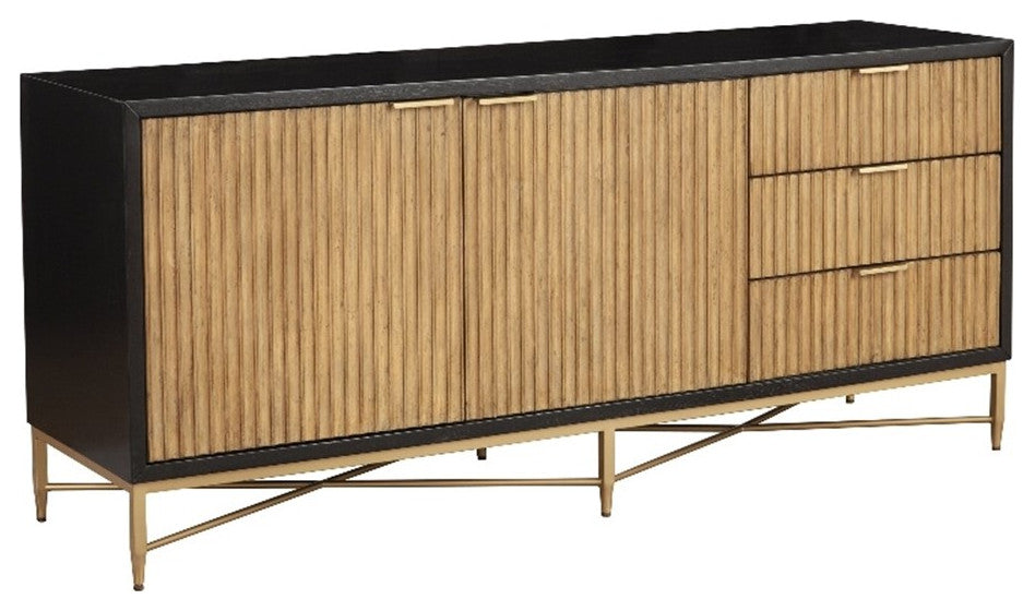 Origins by Alpine Larsen TV Console in Black