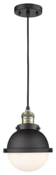 Innovations 201C-BAB-HFS-61-BK 1 Light 7.25" Mini Pendant, Matte Black