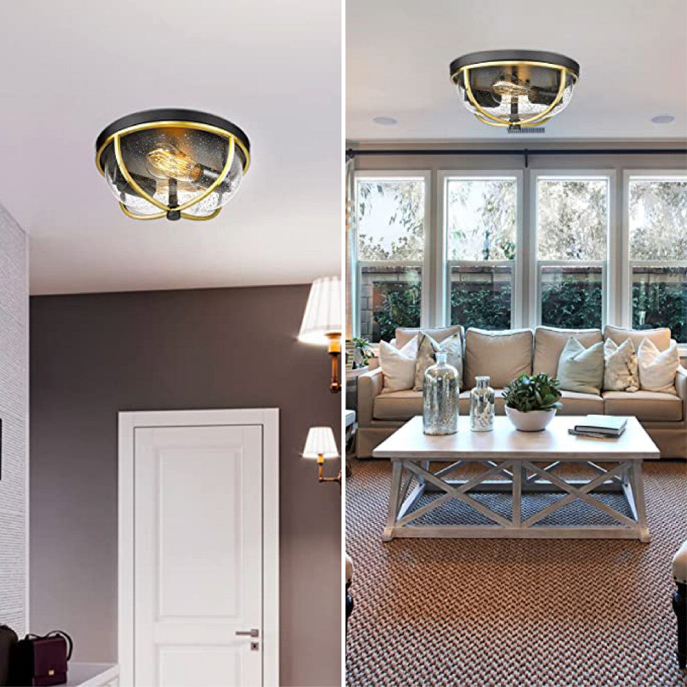 gold Glass flush ceiling light Modern outdoor light fixtures ceiling light