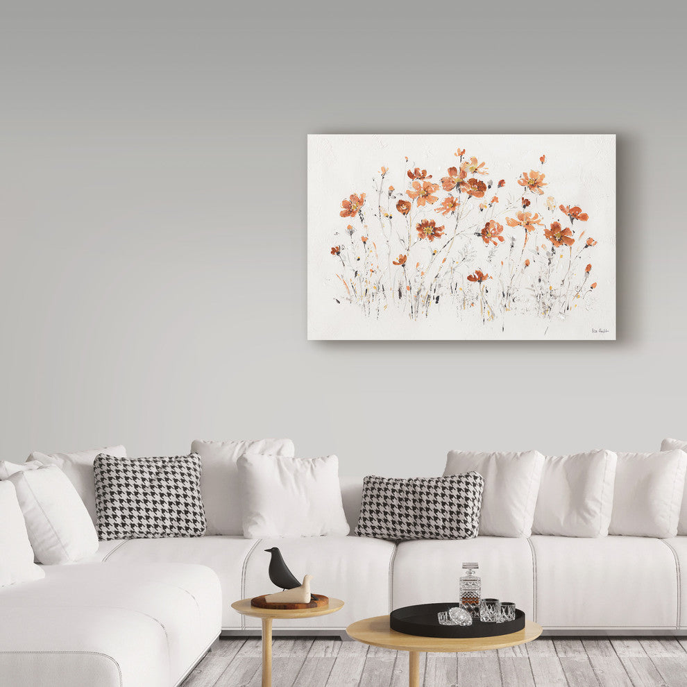 Lisa Audit 'Wildflowers I Orange' Canvas Art, 24"x16"