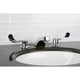 Kingston Brass Widespread Bathroom Faucet With Retail Pop-Up, Polished Chrome