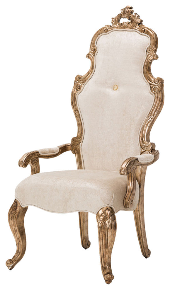 Platine de Royale Velvet Desk Chair, Champagne