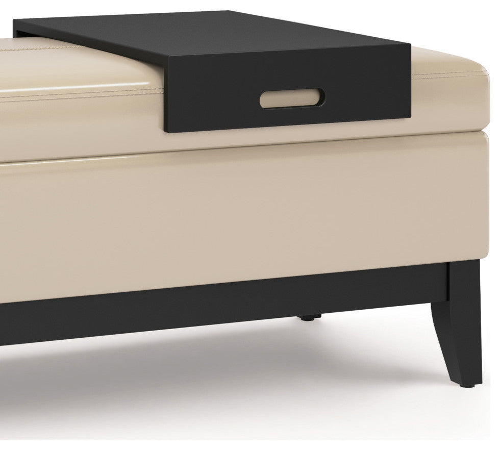 Oregon Storage Ottoman Bench with Tray