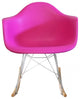 Rocker Bucket Chair, Dark Pink