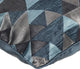 Blue Decorative Pillow Covers 14"x14" Silk, Teal Origami