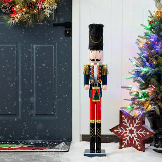 36"H Wooden Christmas Drummer Nutcracker