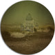 Covered Old City, Landscape Digital Art Round Wall Art, 11"