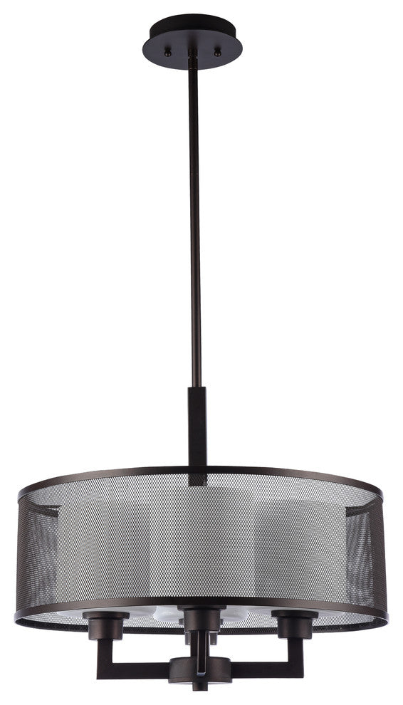Audrey Transitional 4-Light Rubbed Bronze Ceiling Pendant