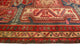 Fine Vintage Distressed Anjeanet Navy/Rust Runner, 3'5x9'10