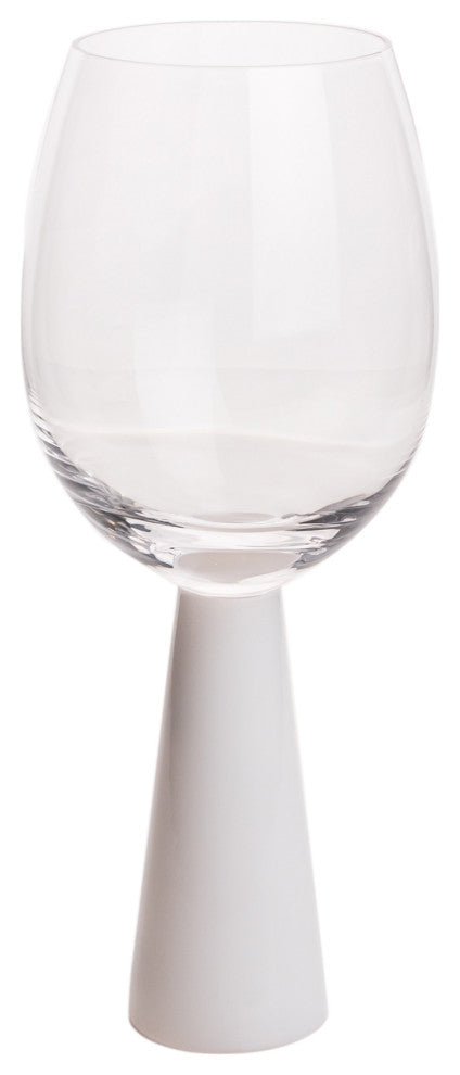 Rose Wine Glasses Set of 4, White