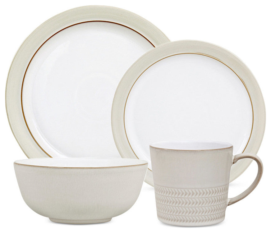 Denby Natural Canvas 4-Piece Dinnerware Set, Set of 8