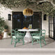 Ginny Green Rattan Dining Chair - Green
