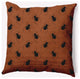 20" x 20" Spider Pattern Indoor/Outdoor Polyester Throw Pillow, Sienna