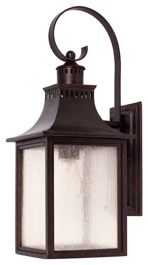 Monte Grande Outdoor Wall-Mount Lantern, English Bronze, 17.75"