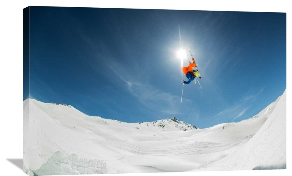 "Backcountry Kicker Locals Only" Canvas by Eric Verbiest, 36x23"