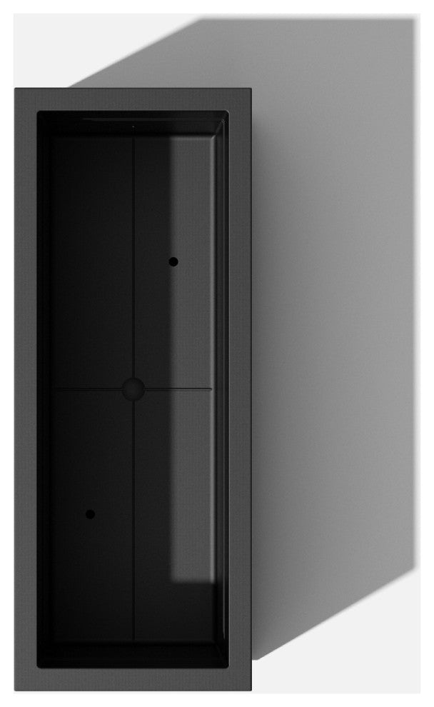 Veradek Block Series Long Box Planter, Black, 16.25"h X 15"w X 38"l