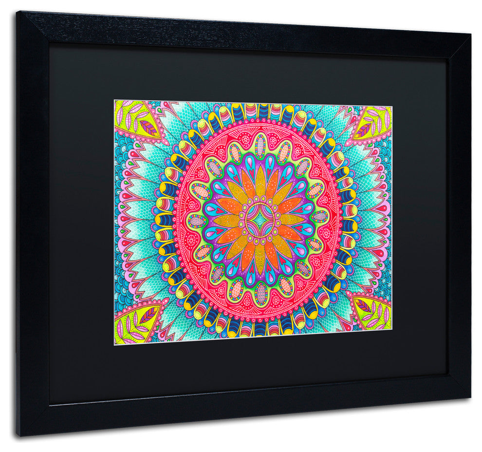 Hello Angel ''Summer Fun'' Art, Black Frame, Black Mat, 20x16