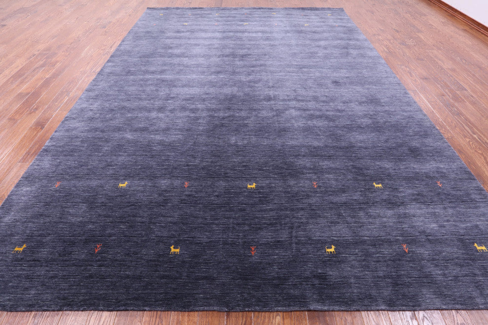 Persian Gabbeh Hand Knotted Wool Rug 10' 0" X 14' 0" - Q15276